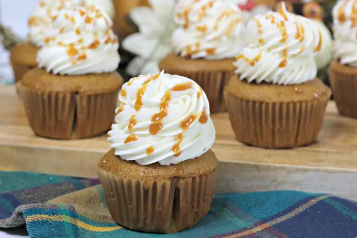 Salted Caramel Pumpkin Cupcakes