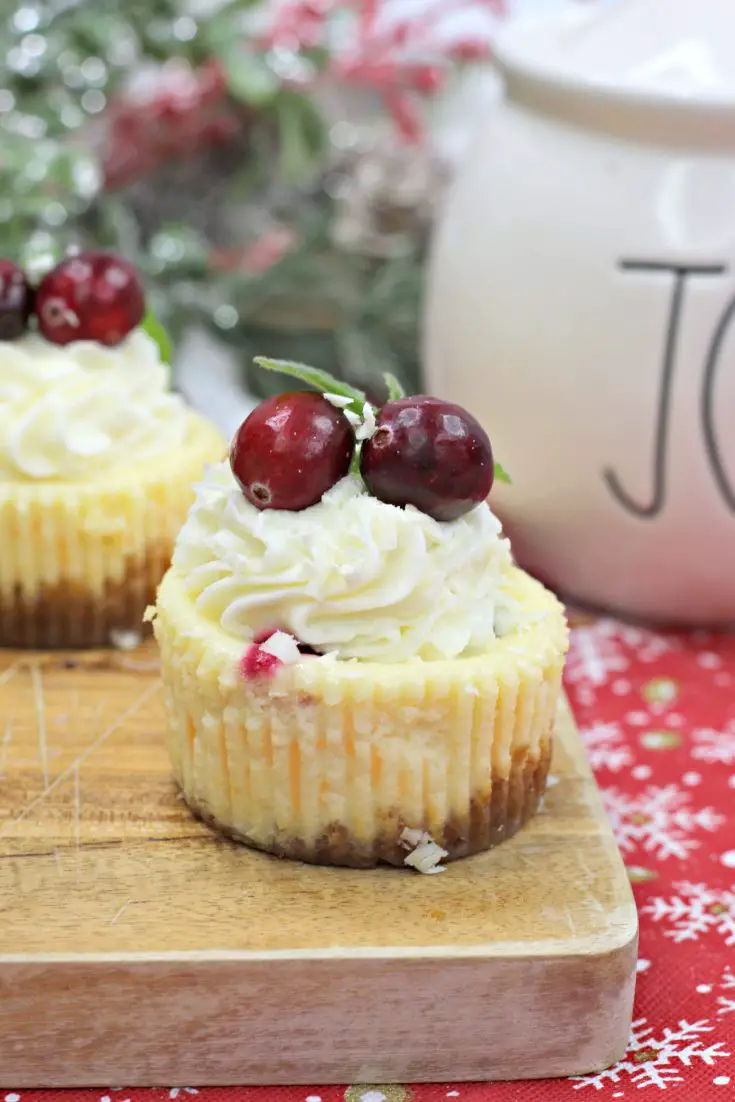 White Chocolate Cranberry Cheesecake