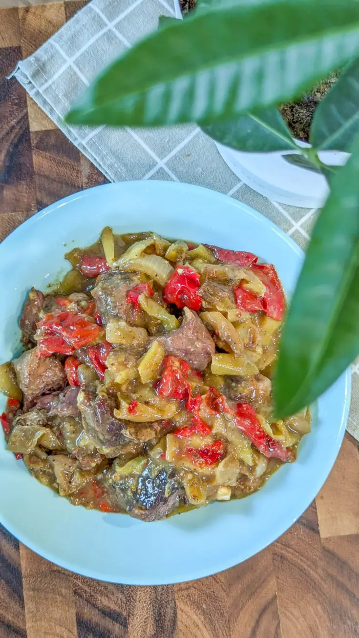 Crockpot pepper steak 