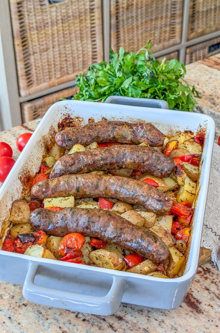 Baked Italian sausage